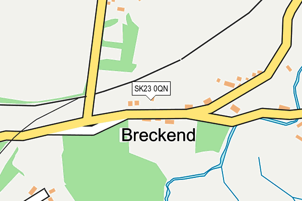 SK23 0QN map - OS OpenMap – Local (Ordnance Survey) SK23 0QN map - OS OpenMap – Local (Ordnance Survey)