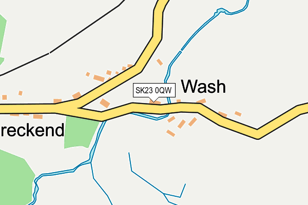 SK23 0QW map - OS OpenMap – Local (Ordnance Survey) SK23 0QW map - OS OpenMap – Local (Ordnance Survey)