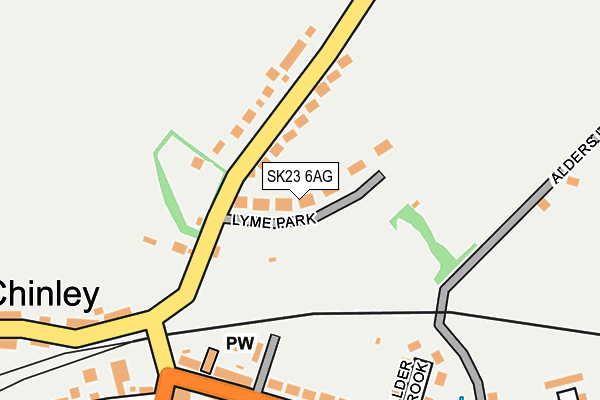 SK23 6AG map - OS OpenMap – Local (Ordnance Survey) SK23 6AG map - OS OpenMap – Local (Ordnance Survey)