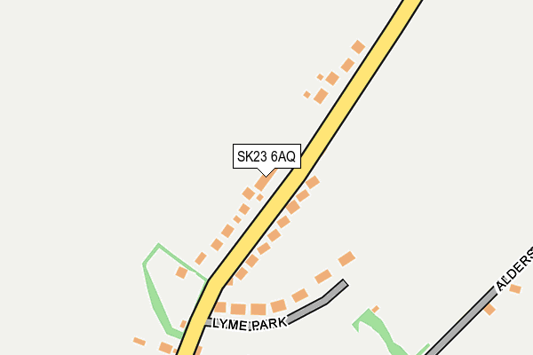 SK23 6AQ map - OS OpenMap – Local (Ordnance Survey)