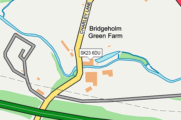 SK23 6DU map - OS OpenMap – Local (Ordnance Survey)