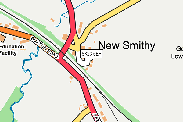 SK23 6EH map - OS OpenMap – Local (Ordnance Survey)