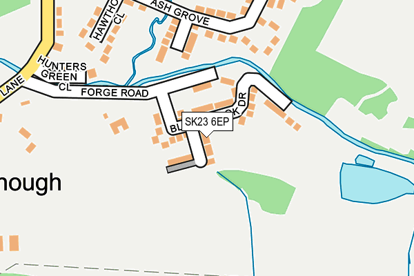 SK23 6EP map - OS OpenMap – Local (Ordnance Survey) SK23 6EP map - OS OpenMap – Local (Ordnance Survey)
