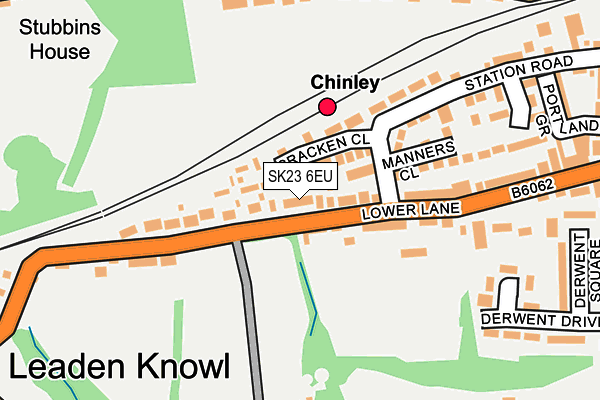 SK23 6EU map - OS OpenMap – Local (Ordnance Survey) SK23 6EU map - OS OpenMap – Local (Ordnance Survey)