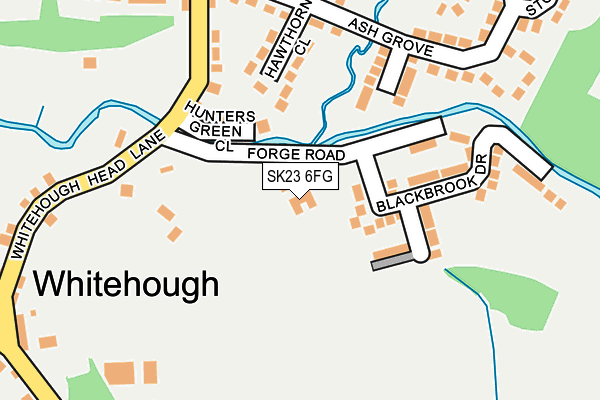 SK23 6FG map - OS OpenMap – Local (Ordnance Survey)
