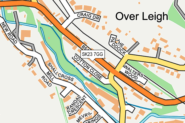 SK23 7GG map - OS OpenMap – Local (Ordnance Survey) SK23 7GG map - OS OpenMap – Local (Ordnance Survey)