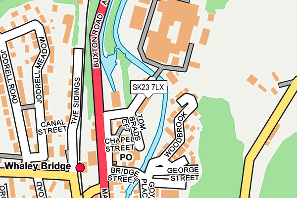 SK23 7LX map - OS OpenMap – Local (Ordnance Survey) SK23 7LX map - OS OpenMap – Local (Ordnance Survey)