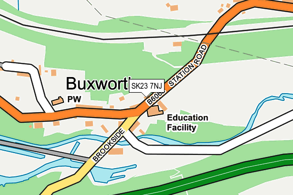 SK23 7NJ map - OS OpenMap – Local (Ordnance Survey) SK23 7NJ map - OS OpenMap – Local (Ordnance Survey)