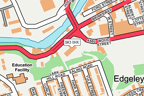 SK3 0HX map - OS OpenMap – Local (Ordnance Survey) SK3 0HX map - OS OpenMap – Local (Ordnance Survey)
