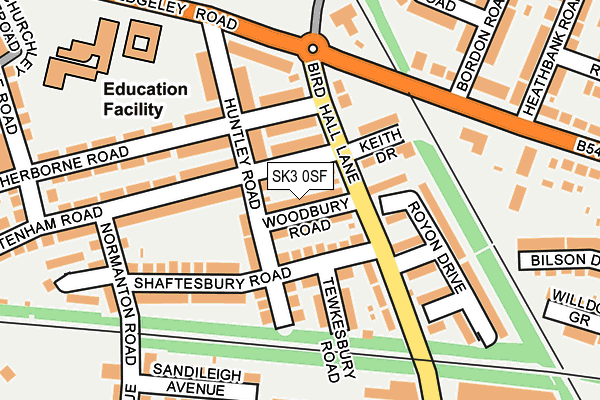 SK3 0SF map - OS OpenMap – Local (Ordnance Survey) SK3 0SF map - OS OpenMap – Local (Ordnance Survey)