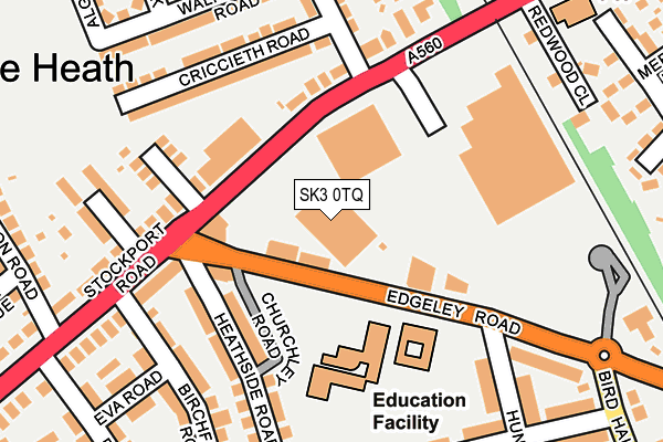 SK3 0TQ map - OS OpenMap – Local (Ordnance Survey)