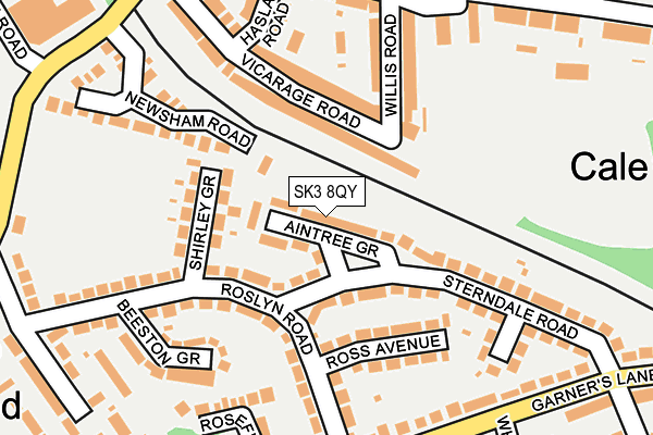 SK3 8QY map - OS OpenMap – Local (Ordnance Survey) SK3 8QY map - OS OpenMap – Local (Ordnance Survey)