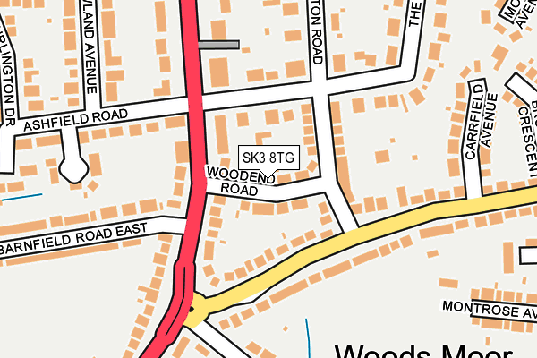 SK3 8TG map - OS OpenMap – Local (Ordnance Survey) SK3 8TG map - OS OpenMap – Local (Ordnance Survey)