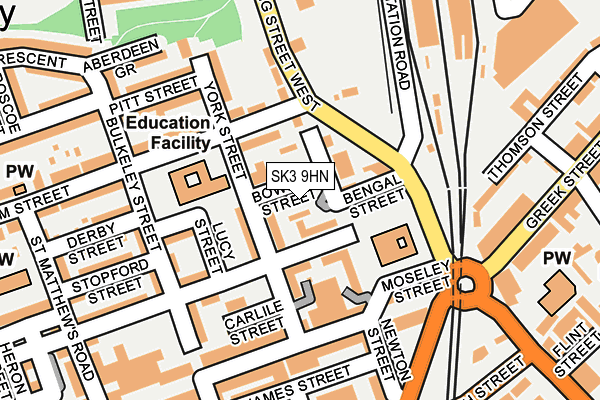 SK3 9HN map - OS OpenMap – Local (Ordnance Survey)