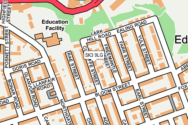 SK3 9LG map - OS OpenMap – Local (Ordnance Survey)