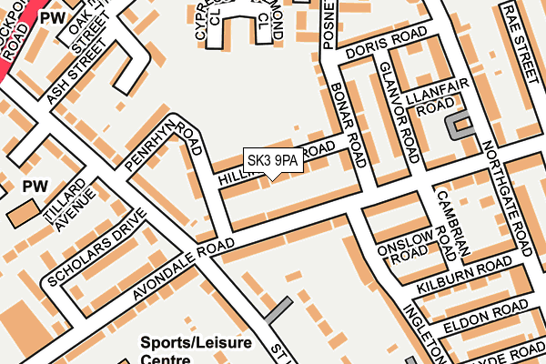 SK3 9PA map - OS OpenMap – Local (Ordnance Survey) SK3 9PA map - OS OpenMap – Local (Ordnance Survey)