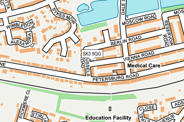 SK3 9QG map - OS OpenMap – Local (Ordnance Survey)