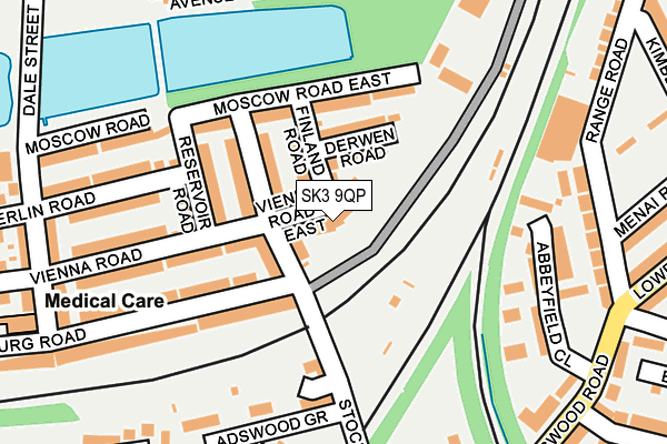 SK3 9QP map - OS OpenMap – Local (Ordnance Survey) SK3 9QP map - OS OpenMap – Local (Ordnance Survey)