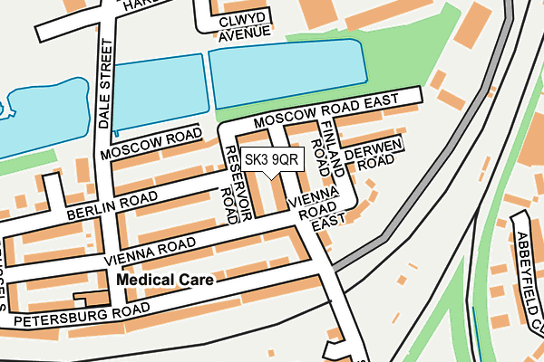 SK3 9QR map - OS OpenMap – Local (Ordnance Survey)