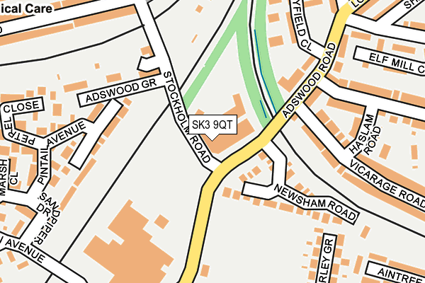 SK3 9QT map - OS OpenMap – Local (Ordnance Survey) SK3 9QT map - OS OpenMap – Local (Ordnance Survey)