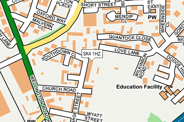SK4 1HZ map - OS OpenMap – Local (Ordnance Survey) SK4 1HZ map - OS OpenMap – Local (Ordnance Survey)