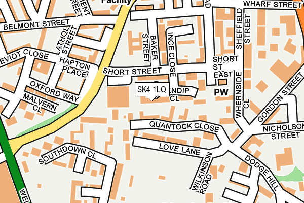 SK4 1LQ map - OS OpenMap – Local (Ordnance Survey) SK4 1LQ map - OS OpenMap – Local (Ordnance Survey)