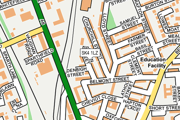 SK4 1LZ map - OS OpenMap – Local (Ordnance Survey) SK4 1LZ map - OS OpenMap – Local (Ordnance Survey)