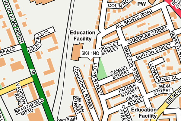 SK4 1NQ map - OS OpenMap – Local (Ordnance Survey) SK4 1NQ map - OS OpenMap – Local (Ordnance Survey)