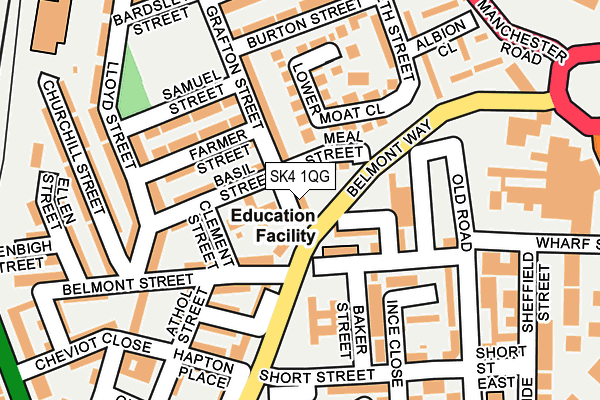 SK4 1QG map - OS OpenMap – Local (Ordnance Survey) SK4 1QG map - OS OpenMap – Local (Ordnance Survey)