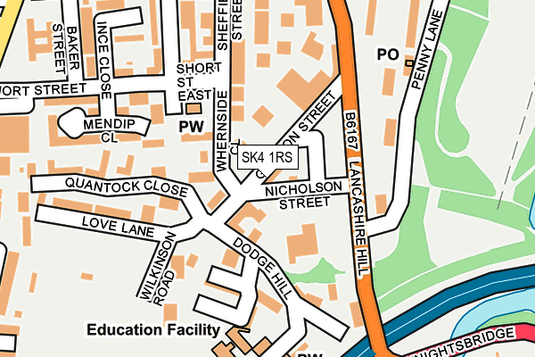 SK4 1RS map - OS OpenMap – Local (Ordnance Survey) SK4 1RS map - OS OpenMap – Local (Ordnance Survey)