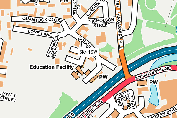 SK4 1SW map - OS OpenMap – Local (Ordnance Survey) SK4 1SW map - OS OpenMap – Local (Ordnance Survey)