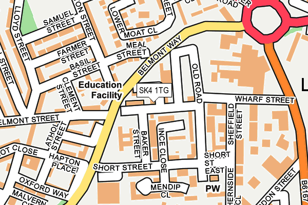 SK4 1TG map - OS OpenMap – Local (Ordnance Survey) SK4 1TG map - OS OpenMap – Local (Ordnance Survey)