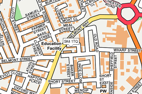 SK4 1TQ map - OS OpenMap – Local (Ordnance Survey) SK4 1TQ map - OS OpenMap – Local (Ordnance Survey)