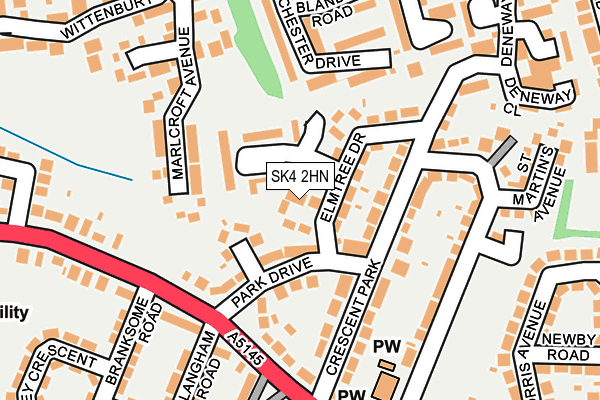 SK4 2HN map - OS OpenMap – Local (Ordnance Survey) SK4 2HN map - OS OpenMap – Local (Ordnance Survey)