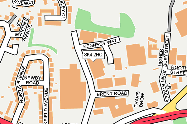 SK4 2HQ map - OS OpenMap – Local (Ordnance Survey) SK4 2HQ map - OS OpenMap – Local (Ordnance Survey)