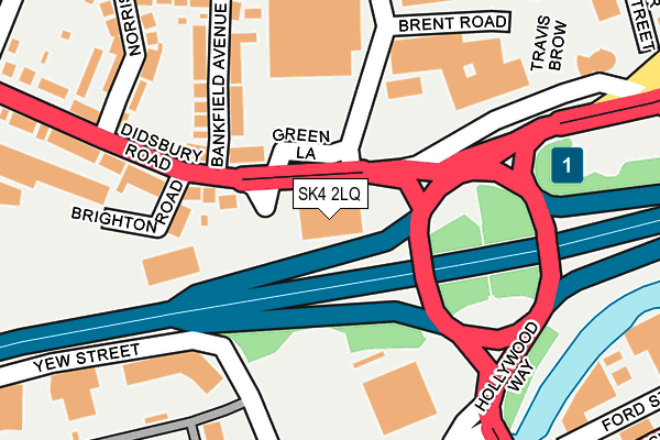 SK4 2LQ map - OS OpenMap – Local (Ordnance Survey) SK4 2LQ map - OS OpenMap – Local (Ordnance Survey)