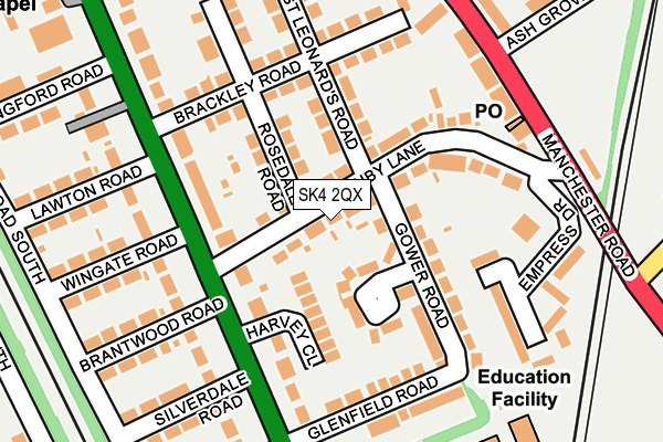 SK4 2QX map - OS OpenMap – Local (Ordnance Survey) SK4 2QX map - OS OpenMap – Local (Ordnance Survey)