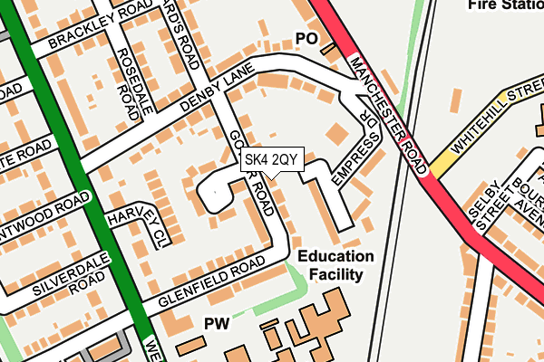 SK4 2QY map - OS OpenMap – Local (Ordnance Survey) SK4 2QY map - OS OpenMap – Local (Ordnance Survey)