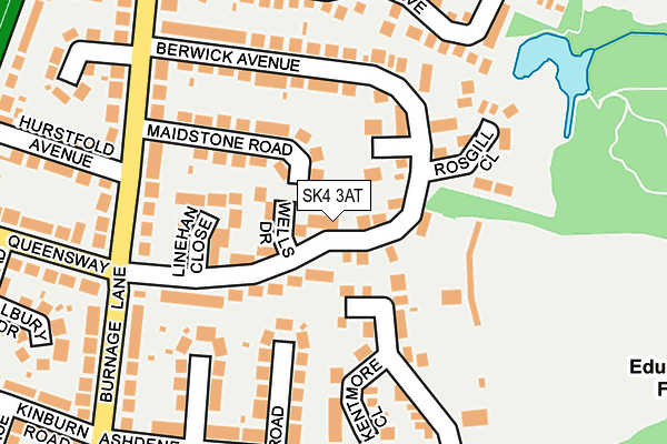 SK4 3AT map - OS OpenMap – Local (Ordnance Survey) SK4 3AT map - OS OpenMap – Local (Ordnance Survey)