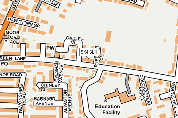 SK4 3LH map - OS OpenMap – Local (Ordnance Survey) SK4 3LH map - OS OpenMap – Local (Ordnance Survey)