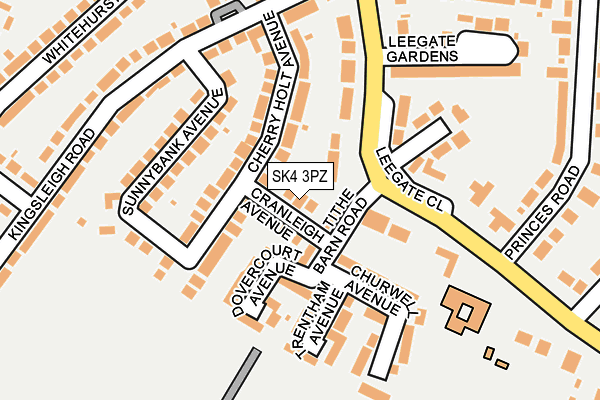 SK4 3PZ map - OS OpenMap – Local (Ordnance Survey) SK4 3PZ map - OS OpenMap – Local (Ordnance Survey)