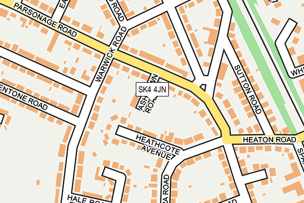 SK4 4JN map - OS OpenMap – Local (Ordnance Survey) SK4 4JN map - OS OpenMap – Local (Ordnance Survey)