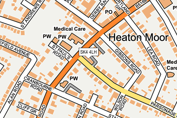 SK4 4LH map - OS OpenMap – Local (Ordnance Survey) SK4 4LH map - OS OpenMap – Local (Ordnance Survey)