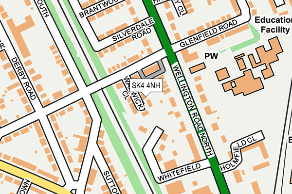 SK4 4NH map - OS OpenMap – Local (Ordnance Survey) SK4 4NH map - OS OpenMap – Local (Ordnance Survey)