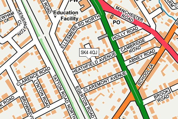 SK4 4QJ map - OS OpenMap – Local (Ordnance Survey) SK4 4QJ map - OS OpenMap – Local (Ordnance Survey)