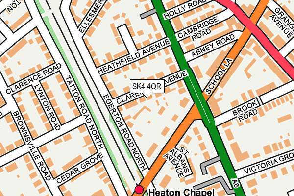 SK4 4QR map - OS OpenMap – Local (Ordnance Survey) SK4 4QR map - OS OpenMap – Local (Ordnance Survey)