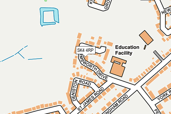 SK4 4RP map - OS OpenMap – Local (Ordnance Survey) SK4 4RP map - OS OpenMap – Local (Ordnance Survey)