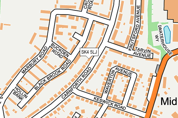 SK4 5LJ map - OS OpenMap – Local (Ordnance Survey) SK4 5LJ map - OS OpenMap – Local (Ordnance Survey)