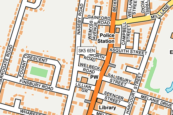 SK5 6EN map - OS OpenMap – Local (Ordnance Survey) SK5 6EN map - OS OpenMap – Local (Ordnance Survey)