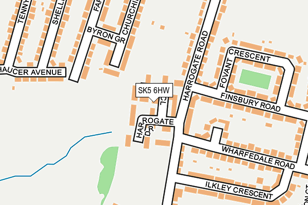 SK5 6HW map - OS OpenMap – Local (Ordnance Survey) SK5 6HW map - OS OpenMap – Local (Ordnance Survey)